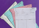 Motor Trade Parts T Card Ref S2-291 (4 Part)