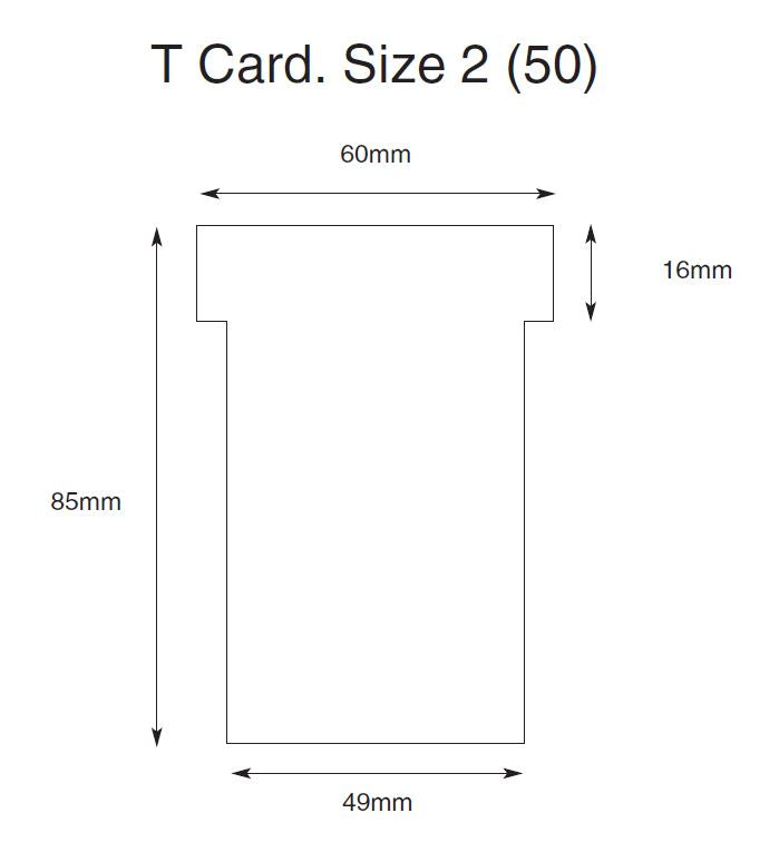 Size 2 T Cards (Pastel)