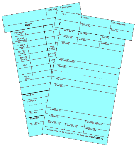 Vehicle Stock Control Board